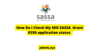 How Do I Check My SRD SASSA Grant R350 application status
