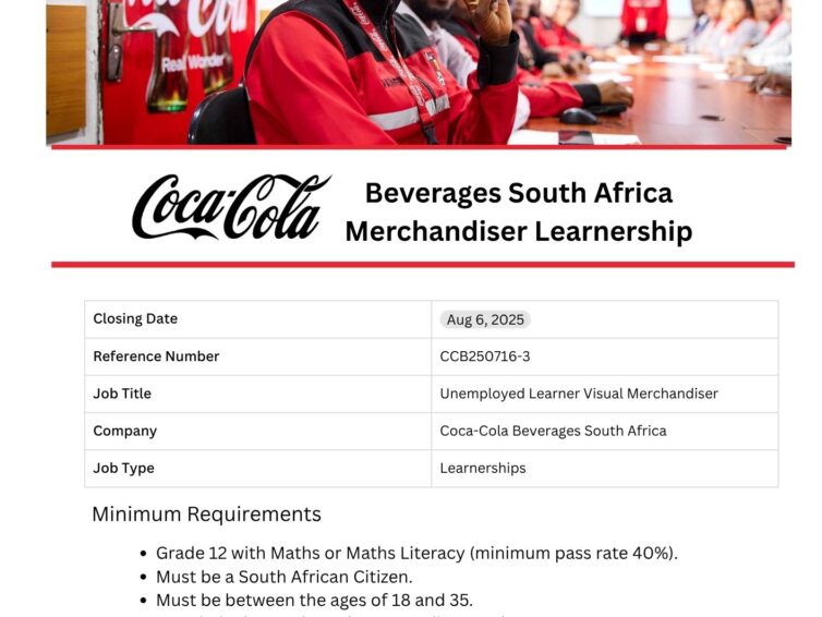 Coca Cola Merchandiser Learnership